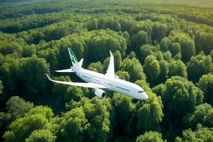 Kerala luxury tour packages featuring private aircraft travel over lush forests, symbolising premium, exclusive travel experiences in Kerala.