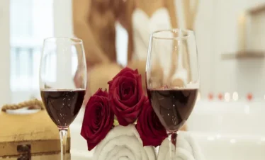 Romantic Kerala Couple Package showcasing an intimate honeymoon setting with a couple enjoying a private, candle-lit romantic experience in Kerala