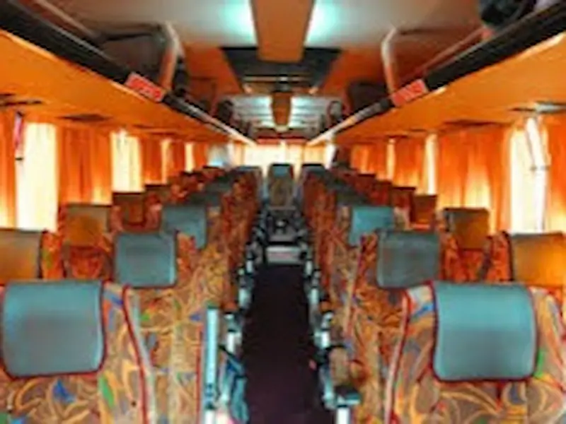 35 seater Bharat Benz bus interior seating for Kerala group tour